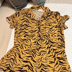 In my Sundays Tiger Print Pajama Set